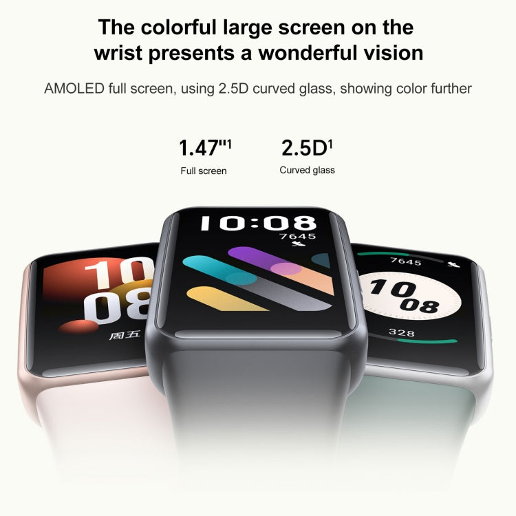 Honor Band 7, 1.47 inch AMOLED Screen, Support Heart Rate / Blood Oxygen / Sleep Monitoring(Pink) - free shipping - PMC TechLife - Order now!