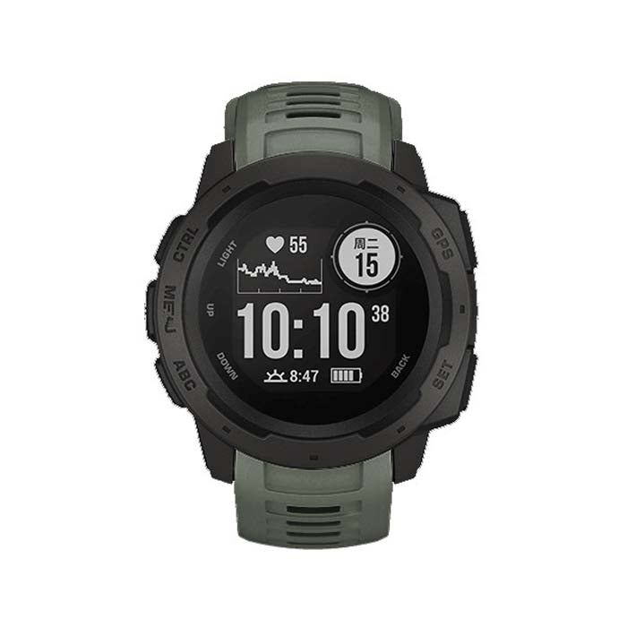 Silicone Watch Band for Garmin Instinct 22mm, Host not Included(Army Green) - Watch Bands by PMC TechLife | Online Shopping South Africa | PMC TechLife | Buy Now Pay Later Mobicred