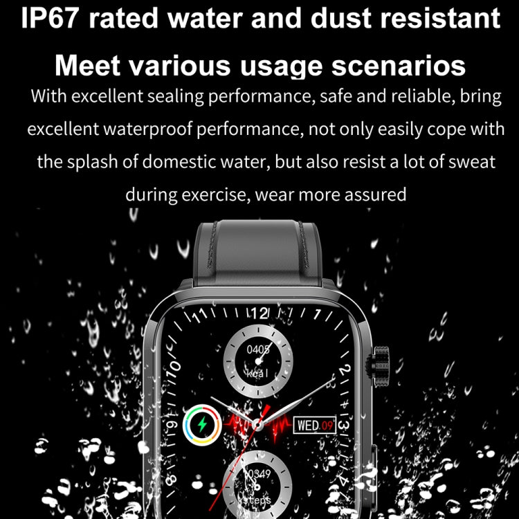 ET210 1.91 inch IPS Screen IP67 Waterproof Silicone Band Smart Watch, Support Body Temperature Monitoring / ECG (Red) - Smart Watches by PMC TechLife | Online Shopping South Africa | PMC TechLife | Buy Now Pay Later Mobicred