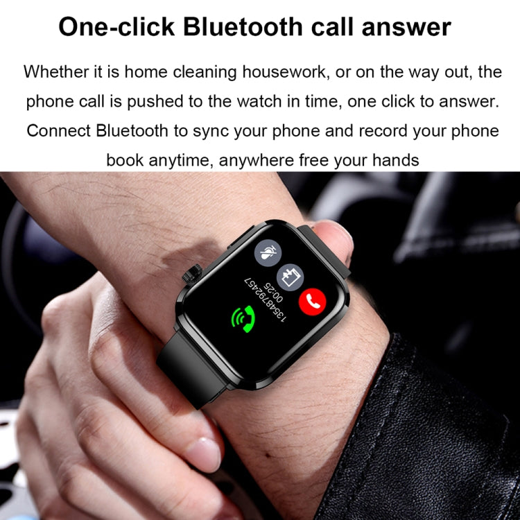 ET210 1.91 inch IPS Screen IP67 Waterproof Silicone Band Smart Watch, Support Body Temperature Monitoring / ECG (Black) - free shipping - PMC TechLife - Order now!