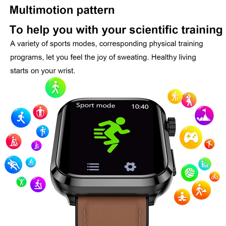 ET210 1.91 inch IPS Screen IP67 Waterproof Silicone Band Smart Watch, Support Body Temperature Monitoring / ECG (Red) - Smart Watches by PMC TechLife | Online Shopping South Africa | PMC TechLife | Buy Now Pay Later Mobicred