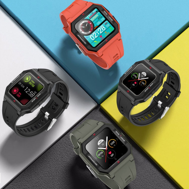 Lokmat FT10 1.3 inch IPS Touch Screen Waterproof Smart Watch, Support Music Play / Heart Rate / Blood Pressure Monitor(Red) - Smart Watches by Lokmat | Online Shopping South Africa | PMC TechLife | Buy Now Pay Later Mobicred