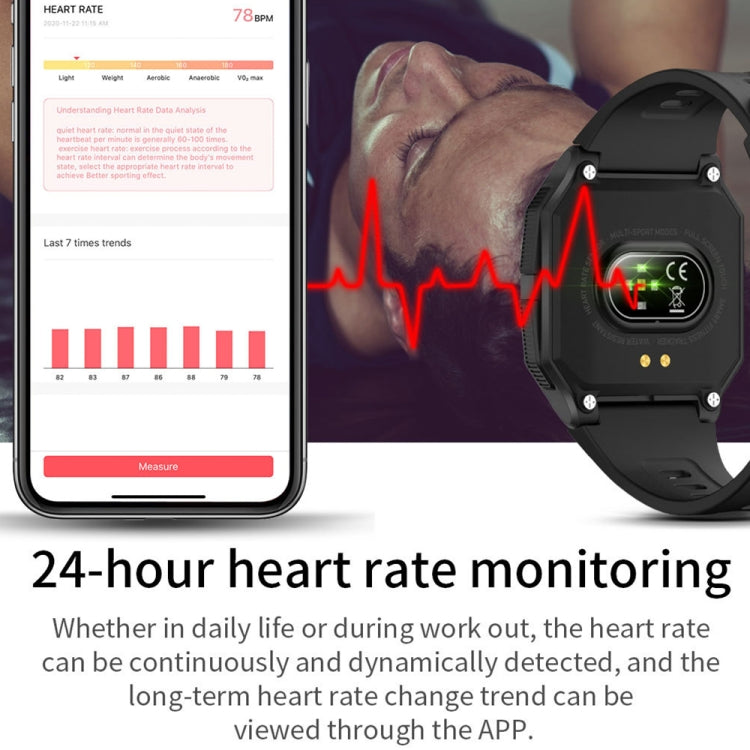 Lokmat FT10 1.3 inch IPS Touch Screen Waterproof Smart Watch, Support Music Play / Heart Rate / Blood Pressure Monitor(Black) - free shipping - PMC TechLife - Order now!