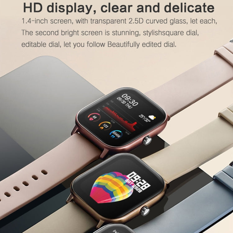 LOKMAT P8 1.4 inch Screen Waterproof Health Smart Watch, Pedometer / Sleep / Heart Rate Monitor (Pink) - free shipping - PMC TechLife - Order now!