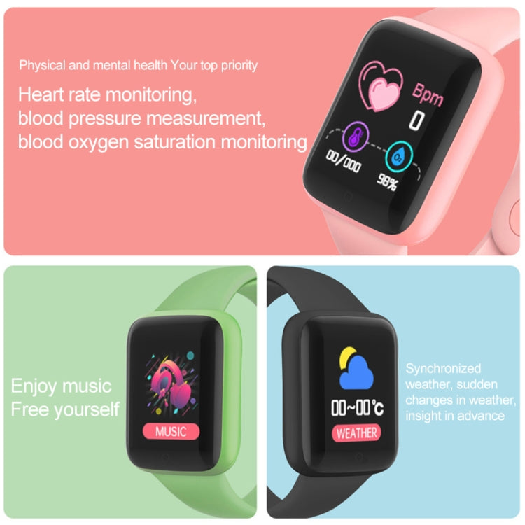 Y68M 1.44 inch Smart Watch, Support Heart Rate Blood Pressure Blood Oxygen Monitoring(Green) - Smart Wristbands by PMC TechLife | Online Shopping South Africa | PMC TechLife | Buy Now Pay Later Mobicred