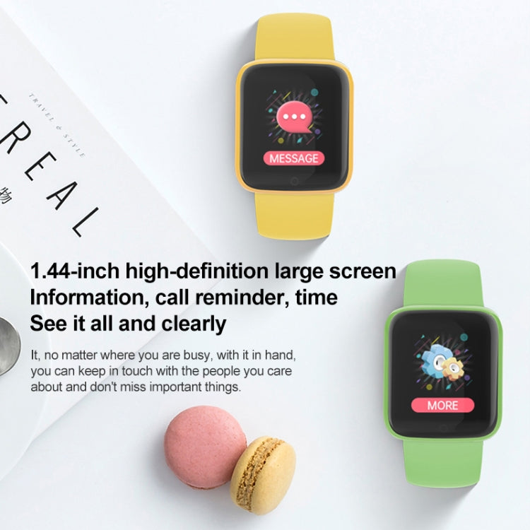 Y68M 1.44 inch Smart Watch, Support Heart Rate Blood Pressure Blood Oxygen Monitoring(Green) - Smart Wristbands by PMC TechLife | Online Shopping South Africa | PMC TechLife | Buy Now Pay Later Mobicred