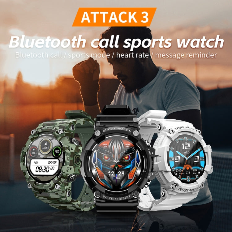 LOKMAT ATTACK 3 1.28 inch TFT Screen Sports Fitness Smart Watch, Support Bluetooth Call(Black) - free shipping - PMC TechLife - Order now!