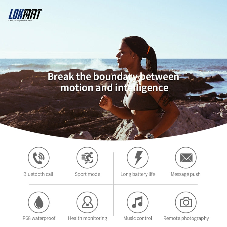 LOKMAT ATTACK 3 1.28 inch TFT Screen Sports Fitness Smart Watch, Support Bluetooth Call(Blue) - free shipping - PMC TechLife - Order now!