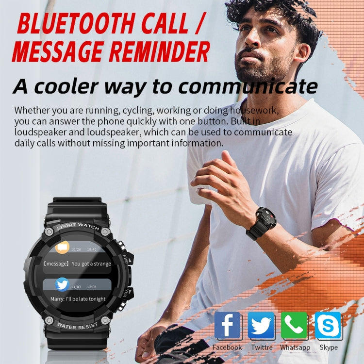 LOKMAT ATTACK 3 1.28 inch TFT Screen Sports Fitness Smart Watch, Support Bluetooth Call(Black) - free shipping - PMC TechLife - Order now!
