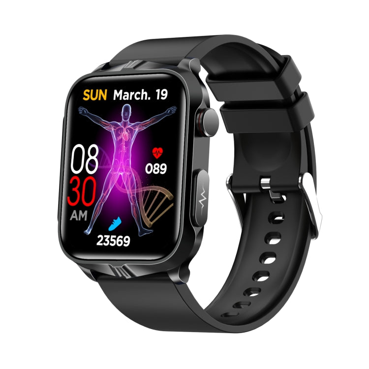 TK11P 1.83 inch IPS Screen IP68 Waterproof Silicone Band Smart Watch, Support Stress Monitoring / ECG (Black) - free shipping - PMC TechLife - Order now!