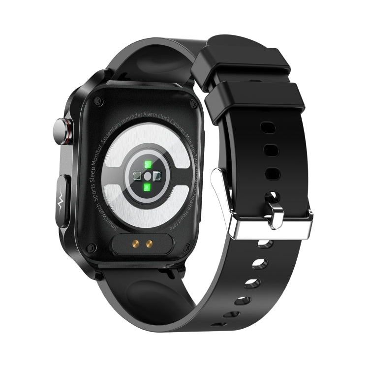 TK11P 1.83 inch IPS Screen IP68 Waterproof Silicone Band Smart Watch, Support Stress Monitoring / ECG (Black) - free shipping - PMC TechLife - Order now!