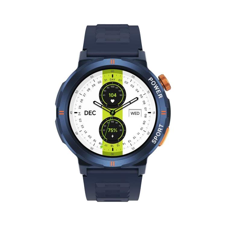 M52 1.43 inch Screen IP68 Waterproof Smart Watch, Support Bluetooth Call / Heart Rate (Blue) - Smart Watches by PMC TechLife | Online Shopping South Africa | PMC TechLife | Buy Now Pay Later Mobicred