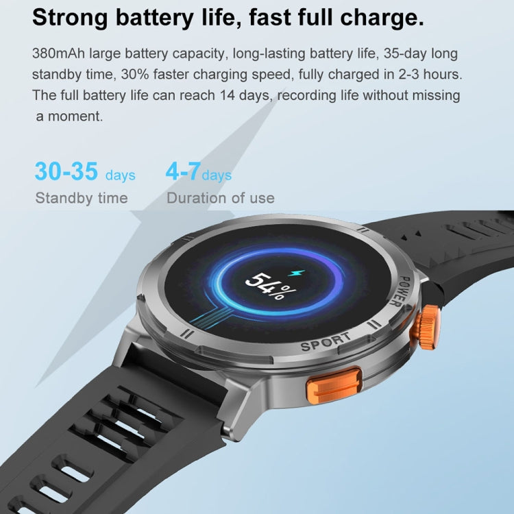 M52 1.43 inch Screen IP68 Waterproof Smart Watch, Support Bluetooth Call / Heart Rate (Blue) - Smart Watches by PMC TechLife | Online Shopping South Africa | PMC TechLife | Buy Now Pay Later Mobicred