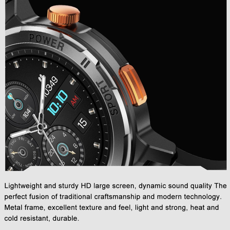 M52 1.43 inch Screen IP68 Waterproof Smart Watch, Support Bluetooth Call / Heart Rate (Blue) - Smart Watches by PMC TechLife | Online Shopping South Africa | PMC TechLife | Buy Now Pay Later Mobicred