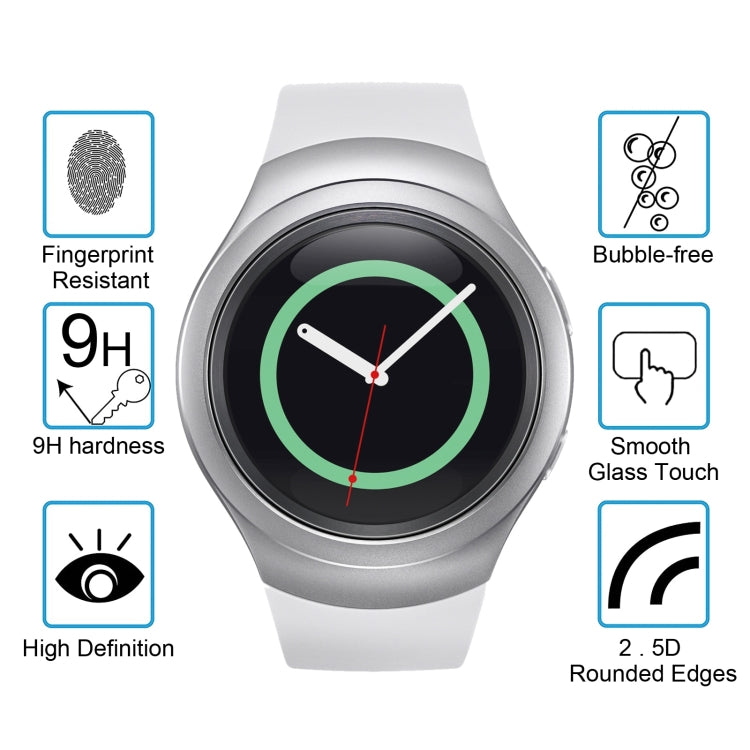2 PCS ENKAY Hat-Prince for Samsung Gear S2 Smart Watch 0.2mm 9H Surface Hardness 2.15D Explosion-proof Tempered Glass Screen Film - Screen Protector by ENKAY | Online Shopping South Africa | PMC TechLife | Buy Now Pay Later Mobicred