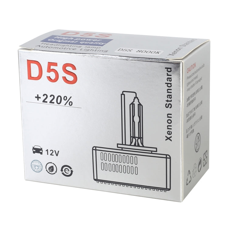 1 Pair D5S 6000K DC12V 35W Car HID Xenon Bulb Kit Headlight (White Light) - Xenon Lights by PMC TechLife | Online Shopping South Africa | PMC TechLife