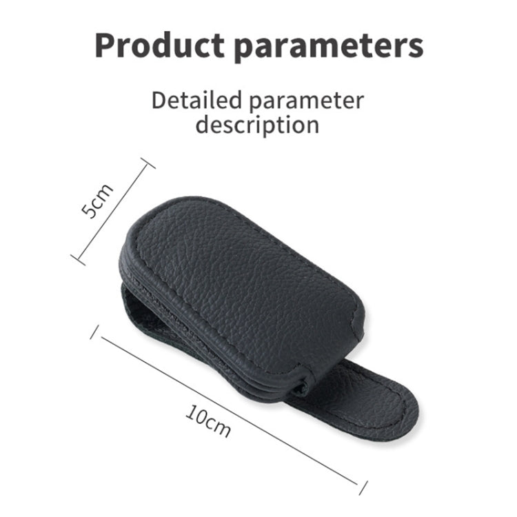 Car Sun Visor Glasses Clip Multi-functional Card Storage Bracket (Black Red) - Sunglasses & Glasses Clips by PMC TechLife | Online Shopping South Africa | PMC TechLife