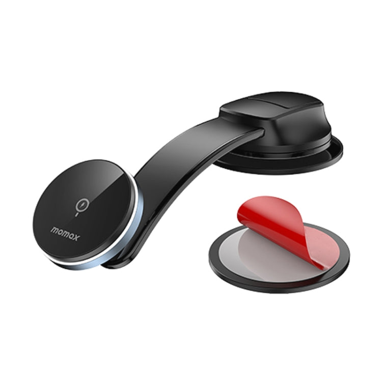 MOMAX CM25B Magnetic Wireless Charger Car Suction Cup Phone Holder - free shipping - PMC TechLife - Order now!