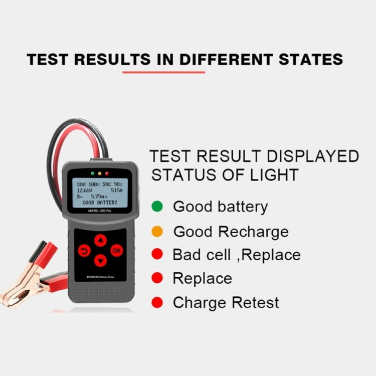 MICRO-200 PRO Car Battery Tester Battery Internal Resistance Life Analyzer, Nordic Version - Code Readers & Scan Tools by PMC TechLife | Online Shopping South Africa | PMC TechLife