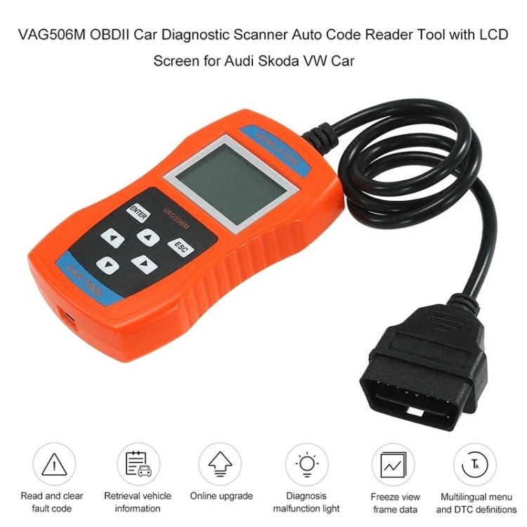 VAG506M Car Mini Code Reader OBD2 Fault Detector Diagnostic Tool, Southern European Version - free shipping - PMC TechLife - Order now!