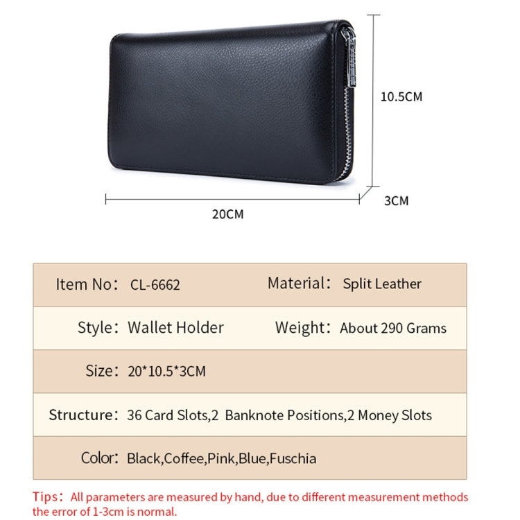 Two-Layer Cowhide Leather Organ Card Holder Multiple-Card RFID Anti-Theft Wallet Bag(Black) - free shipping - PMC TechLife - Order now!