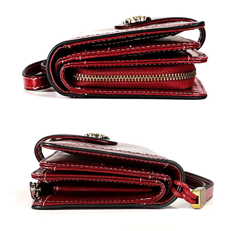 3556 Large Capacity Long Multi-function Anti-magnetic RFID Wallet Clutch for Ladies with Card Slots (Red) - free shipping - PMC TechLife - Order now!