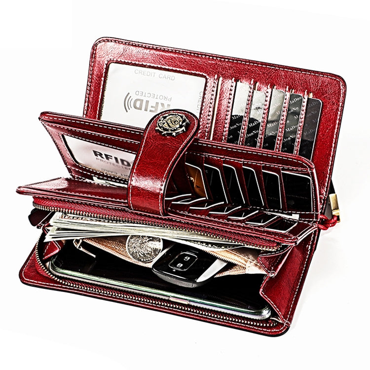 3556 Large Capacity Long Multi-function Anti-magnetic RFID Wallet Clutch for Ladies with Card Slots (Yellow) - free shipping - PMC TechLife - Order now!