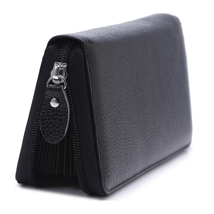 902 Antimagnetic RFID Litchi Texture Women Large Capacity Hand Wallet Purse Phone Bag with Card Slots(Black) - Antimagnetic RFID Package by PMC TechLife | Online Shopping South Africa | PMC TechLife | Buy Now Pay Later Mobicred