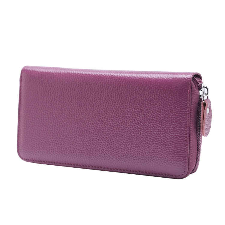 902 Antimagnetic RFID Litchi Texture Women Large Capacity Hand Wallet Purse Phone Bag with Card Slots(Purple) - Antimagnetic RFID Package by PMC TechLife | Online Shopping South Africa | PMC TechLife | Buy Now Pay Later Mobicred