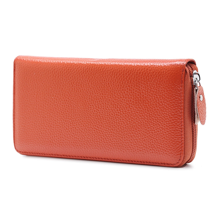 902 Antimagnetic RFID Litchi Texture Women Large Capacity Hand Wallet Purse Phone Bag with Card Slots(Brown) - Antimagnetic RFID Package by PMC TechLife | Online Shopping South Africa | PMC TechLife | Buy Now Pay Later Mobicred