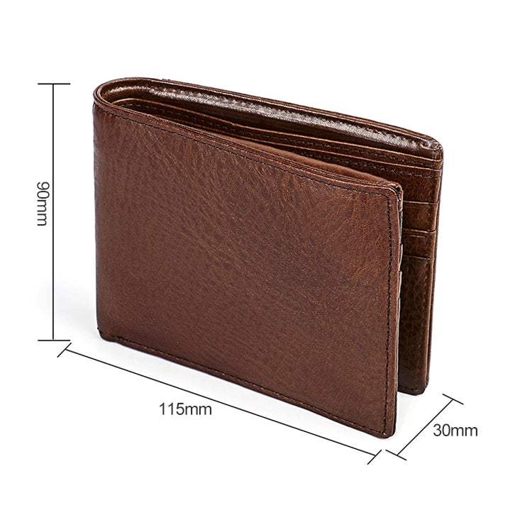 8018 Antimagnetic RFID Retro Fashion Crazy Horse Texture Leather Wallet for Men and Women - Antimagnetic RFID Package by PMC TechLife | Online Shopping South Africa | PMC TechLife | Buy Now Pay Later Mobicred