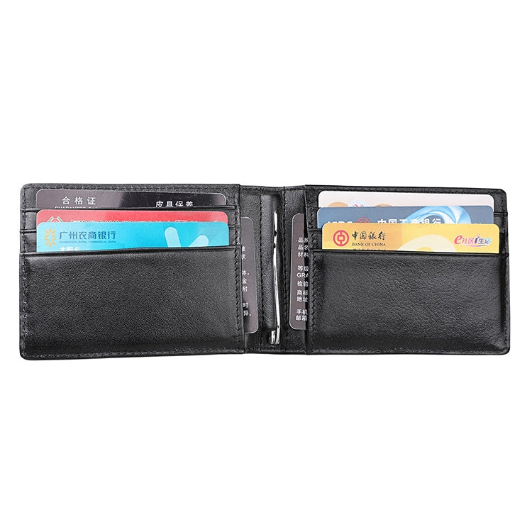 9037 Antimagnetic RFID Crazy Horse Texture Leather Wallet Billfold for Men and Women(Black) - free shipping - PMC TechLife - Order now!