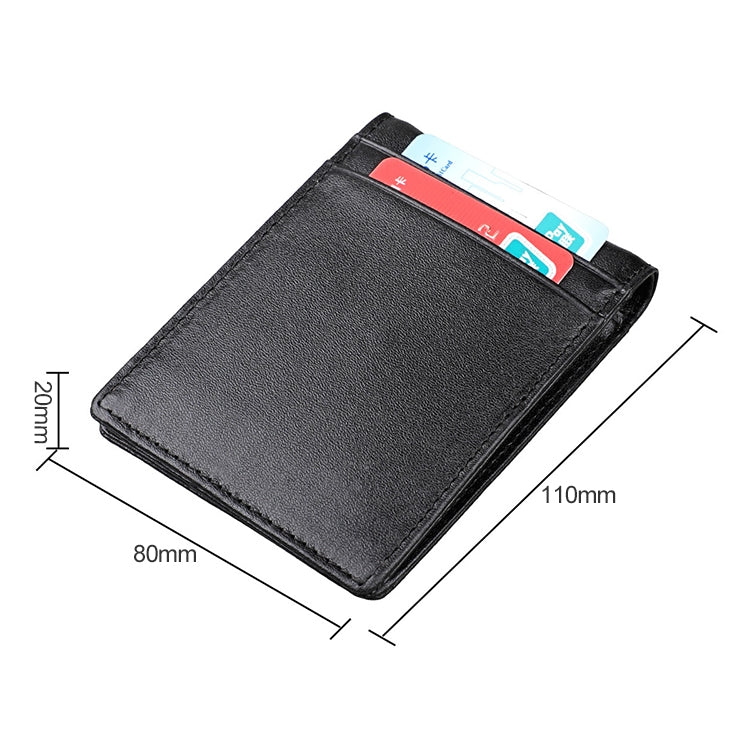 9037 Antimagnetic RFID Crazy Horse Texture Leather Wallet Billfold for Men and Women(Black) - free shipping - PMC TechLife - Order now!