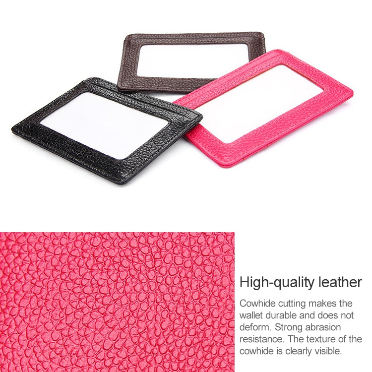 KB37 Antimagnetic RFID Litchi Texture Leather Card Holder Wallet Billfold for Men and Women (Brown) - Antimagnetic RFID Package by PMC TechLife | Online Shopping South Africa | PMC TechLife | Buy Now Pay Later Mobicred