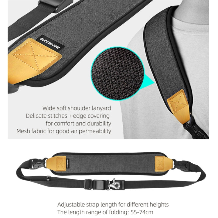 Sunnylife RO-Q9228 Handheld Gimbal Special Lanyard Shoulder Strap + Fixed Ring Hang Buckle for DJI RONIN-SC - free shipping - PMC TechLife - Order now!