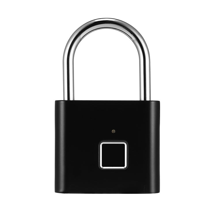 Stainless Steel Automatic Intelligent Fingerprint Padlock Electronic Lock, 10 Fingerprint Edition(Black) - Padlocks by PMC TechLife | Online Shopping South Africa | PMC TechLife | Buy Now Pay Later Mobicred