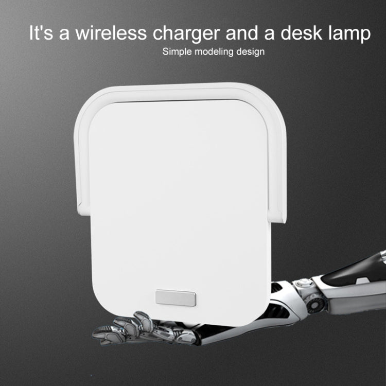 XM9902 Portable Wireless Charger Touch LED Desk Lamp (White) - Wireless Charger by PMC TechLife | Online Shopping South Africa | PMC TechLife