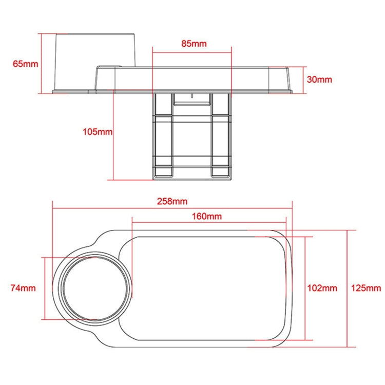 SHUNWEI SD-1511 Portable Vehicle MultifunctionCup Holder Cell Phone Holder, For iPhone, Galaxy, Huawei, Xiaomi, Sony, LG, HTC, Google and other Smartphones(Black) - Universal Car Holders by SHUNWEI | Online Shopping South Africa | PMC TechLife | Buy Now Pay Later Mobicred