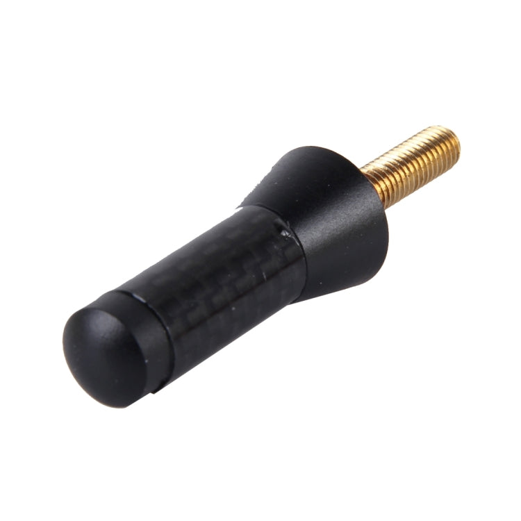 Carbon Fiber Aluminum Short Antenna Polished Universal Screws Base(Small Size)(Black) - Aerials by PMC TechLife | Online Shopping South Africa | PMC TechLife | Buy Now Pay Later Mobicred