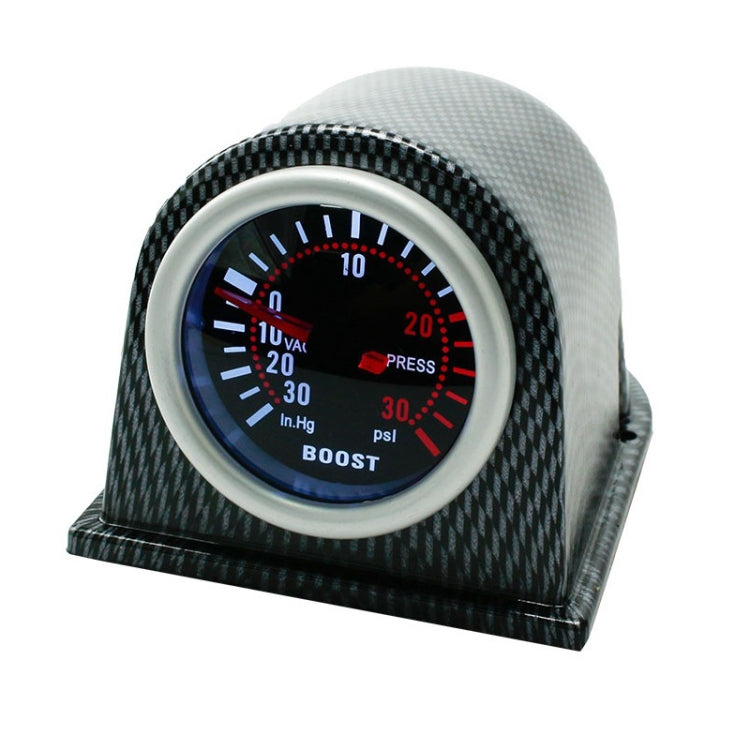 52mm 12V Universal Car Modified LED White Light Turbo Boost Gauge - Clocks & Car Meters by PMC TechLife | Online Shopping South Africa | PMC TechLife