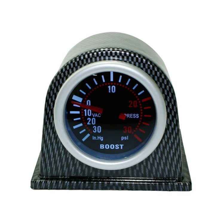52mm 12V Universal Car Modified LED White Light Turbo Boost Gauge - Clocks & Car Meters by PMC TechLife | Online Shopping South Africa | PMC TechLife