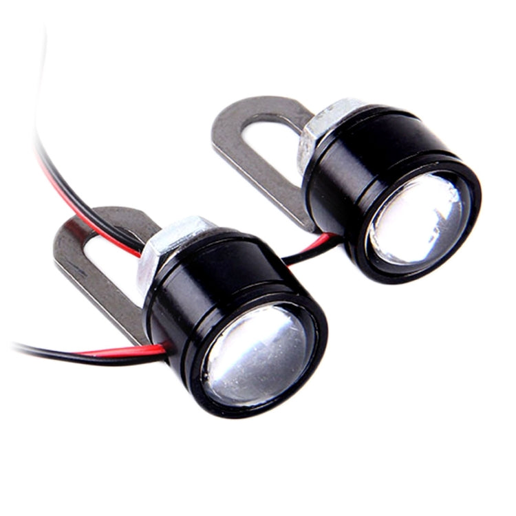 2 PCS 12V 3W  White Light Eagle Eyes LED Strobe Light For Motorcycle ���Wire Length: 90cm - Eagle Eye Lights by PMC TechLife | Online Shopping South Africa | PMC TechLife | Buy Now Pay Later Mobicred