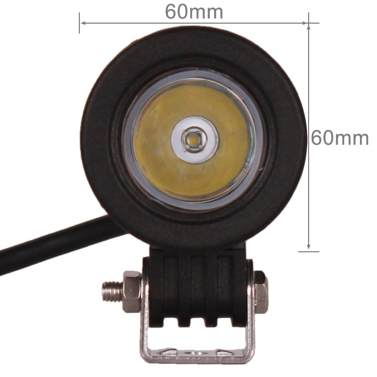 DC 9-32V 10W 1000LM 6500K Waterproof Vehicle Car Boat Marine External Work Lights Emergency Lights 30 Degrees Spot Light LED Car Bulbs with 1 Intense LED Lights(White Light) - Work Lights by PMC TechLife | Online Shopping South Africa | PMC TechLife | Buy Now Pay Later Mobicred