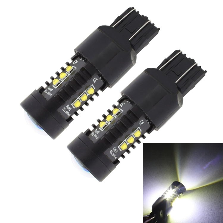 2 PCS MZ 10W 1080LM 5500K 7443 12 XB-D LED Car Reverse Lights T20 Tail Backup Lamps Car Tail Parking DRL Brake Parking Lights, DC 12-24V(White Light) - free shipping - PMC TechLife - Order now!