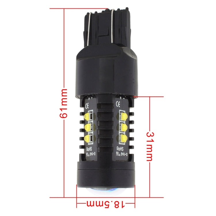 2 PCS MZ 10W 1080LM 5500K 7443 12 XB-D LED Car Reverse Lights T20 Tail Backup Lamps Car Tail Parking DRL Brake Parking Lights, DC 12-24V(White Light) - free shipping - PMC TechLife - Order now!