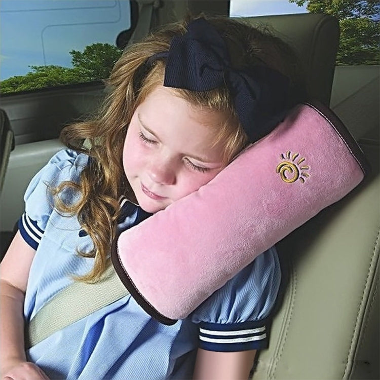 2 PCS Children Baby Safety Strap Soft Headrest Neck Support Pillow Shoulder Pad for Car Safety Seatbelt(Pink) - free shipping - PMC TechLife - Order now!