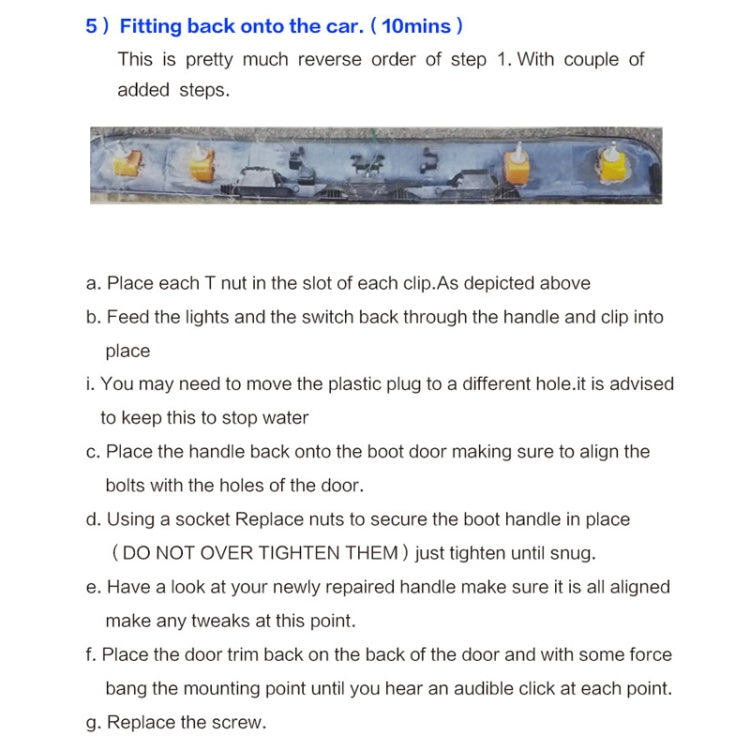 Car Boot Handle Tailgate Repair Clips for Nissan Qashqai 2006 - 2013 - Locks & Hasps by PMC TechLife | Online Shopping South Africa | PMC TechLife