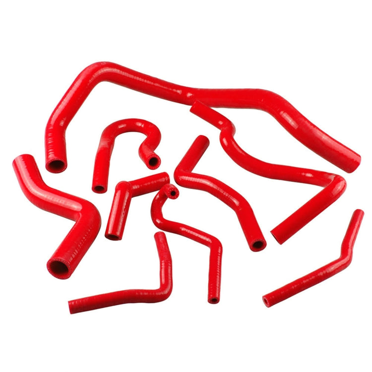 9 PCS Auto Silicone Radiator Hose Kit for Honda Civic D15 D16 EG EK 1992-2000(Red) - Engine Fittings by PMC TechLife | Online Shopping South Africa | PMC TechLife