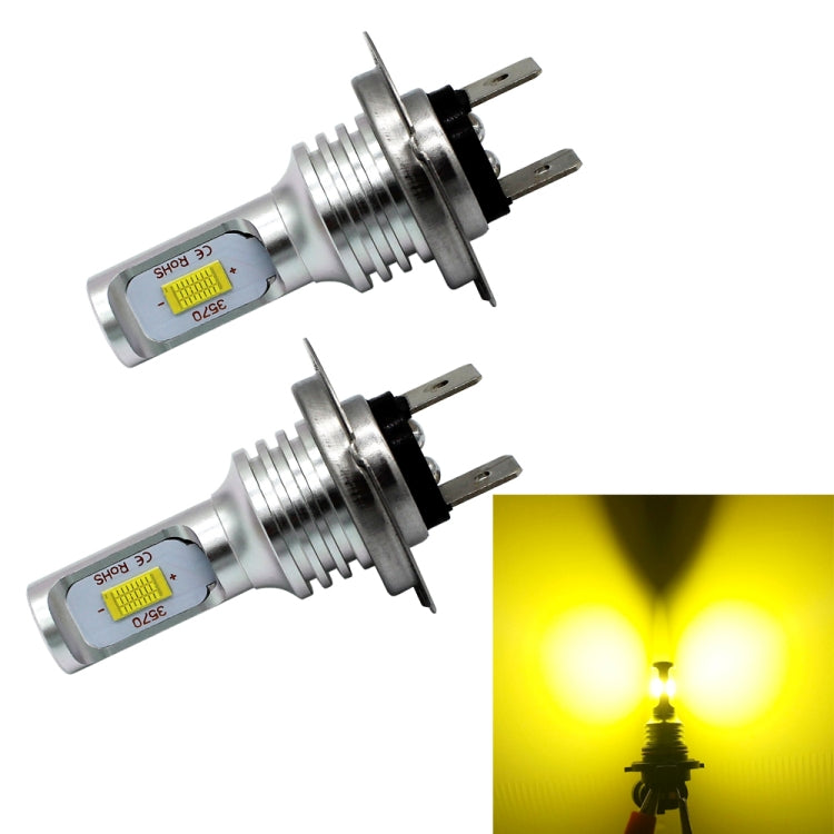 2 PCS H7 72W 1000LM 6000-6500K Super Bright White Light Car Fog LED Bulbs, DC 12-24V - Fog / Driving Lights by PMC TechLife | Online Shopping South Africa | PMC TechLife