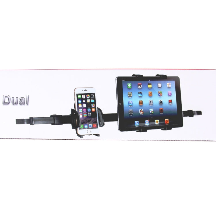 IMOUNT Car Headrest Mount 2 in 1 Car Back Seat Headrest Mount Tablet and Phone Holder with 360 Degree Adjustable Rotatio, For iPhone, Galaxy, Huawei, Xiaomi, Sony, LG, HTC, Google and other Smartphones, iPad, Tablet, Phone - Car Holders by PMC TechLife | Online Shopping South Africa | PMC TechLife